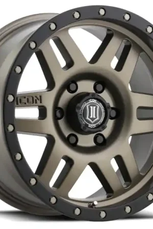 ICON Six Speed 17x8.5 5x5 -6mm Offset 4.5in BS 94mm Bore Bronze Wheel Bargain