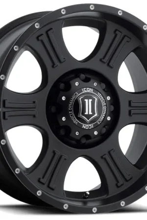 ICON Shield 20x9 8x170 0mm Offset 5in BS 125.2mm Bore Satin Black Wheel Money Back Guarantee