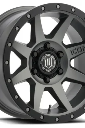 ICON Rebound 17x8.5 6x135 6mm Offset 5in BS 87.1mm Bore Titanium Wheel Trusted Brand