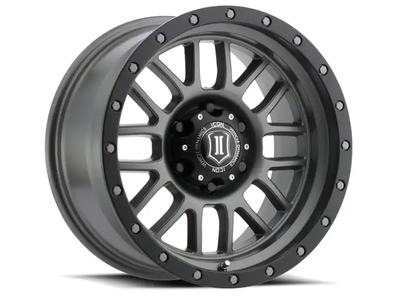 Exclusive ICON Alpha 17x8.5 6x135 6mm Offset 5in BS 87.1mm Bore Titanium Wheel