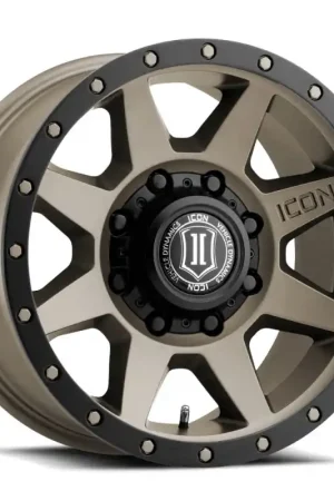 Last Chance ICON Rebound HD 18x9 8x6.5 12mm Offset 5.5in BS 121.4mm Bore Bronze Wheel
