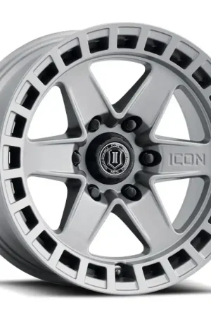 ICON Raider 17x8.5 6x5.5 0mm Offset 4.75in BS Titanium Wheel Free Shipping