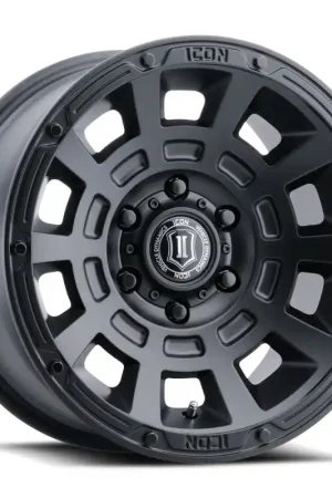 Limited Time ICON Thrust 17x8.5 6x120 0mm Offset 4.75in BS Satin Black Wheel