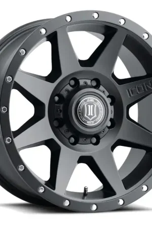 ICON Rebound 20x9 8x170 6mm Offset 5.25in BS Satin Black Wheel Warranty Included