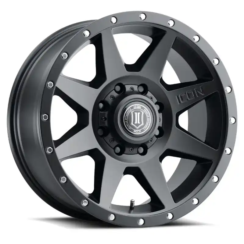 ICON Rebound 20x9 8x170 6mm Offset 5.25in BS Satin Black Wheel Warranty Included