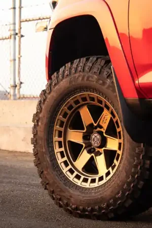 ICON Raider 17x8.5 6x5.5 0mm Offset 4.75in BS Satin Brass Wheel Budget