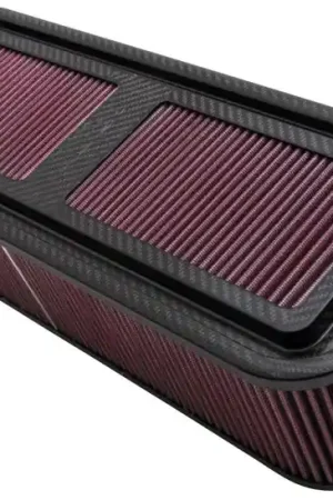 K&N Carbon Fiber Air Box Medium 4in h Air Box Only No Base Fresh Stock