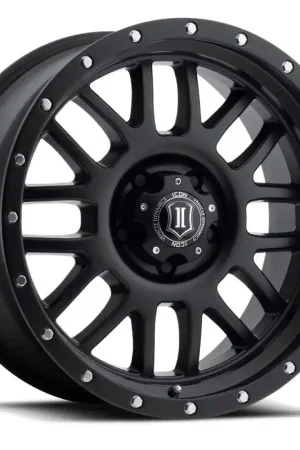 ICON Alpha 20x9 6x135 16mm Offset 5.625in BS Satin Black Wheel Free Shipping