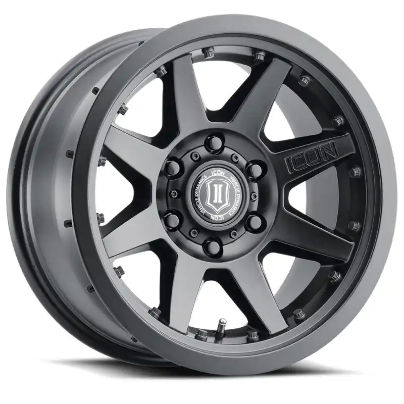 ICON Rebound Pro 17x8.5 5x4.5 0mm Offset 4.75in BS 71.5mm Bore Satin Black Wheel Original