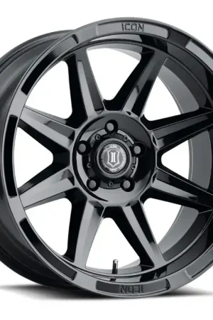 ICON Bandit 20x10 5x150 -24mm 4.5in BS 110.10mm Bore Gloss Black Wheel Special Offer