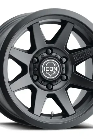 Express Delivery ICON Rebound SLX 17x8.5 6 x 135 6mm Offset 5.75in BS 87.1mm Bore Satin Black Wheel