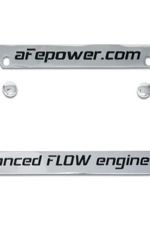 aFe POWER Engraved Metal License Plate Frame Sale