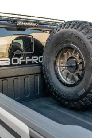 DV8 Offroad 2019+ Jeep Gladiator Universal Stand Up In-Bed Tire Carrier Today Only