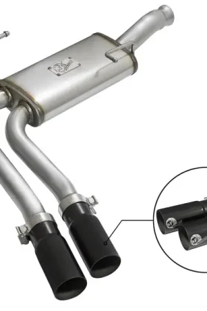 Buy Today aFe Rebel Series CB Middle-Side Exit SS Exhaust w/ Black Tips 09-16 GM Silverado/Sierra V6/V8