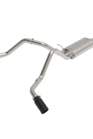 aFe Apollo GT Cat-Back Exhaust GM Trucks 09-18 V6-4.3L/V8-4.8/5.3L-Dual Rear-Side Exit Black Tips Last Chance