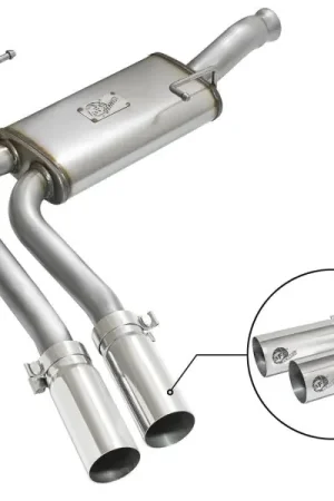 Hassle-Free Returns aFe Rebel Series CB Middle-Side Exit SS Exhaust w/ Polished Tips 09-16 GM Silverado/Sierra V6/V8