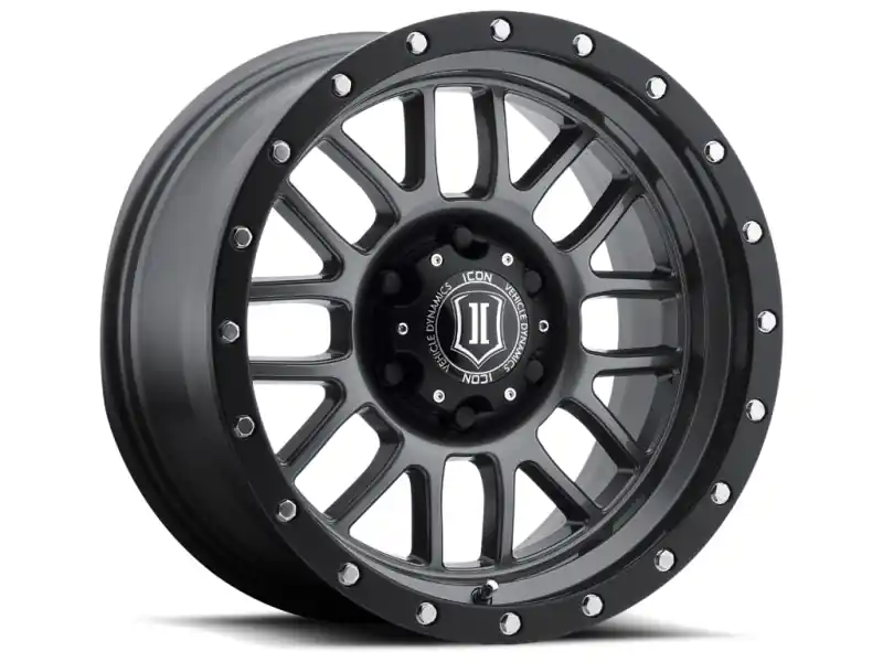 Today Only ICON Alpha 17x8.5 6x135 6mm Offset 5in BS 87.1mm Bore Gun Metal Wheel