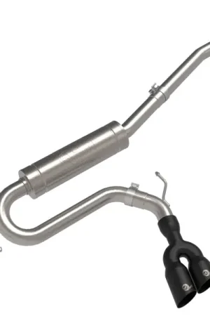 Luxury aFe Rebel Series 2.5in 409 SS Cat-Back Exhaust w/ Black Tip 2022 Ford Maverick