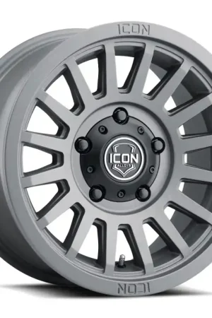 Same Day Shipping ICON Recon SLX 17x8.5 5x5 BP -6mm Offset 4.5in BS 71.5mm Bore Charcoal Wheel