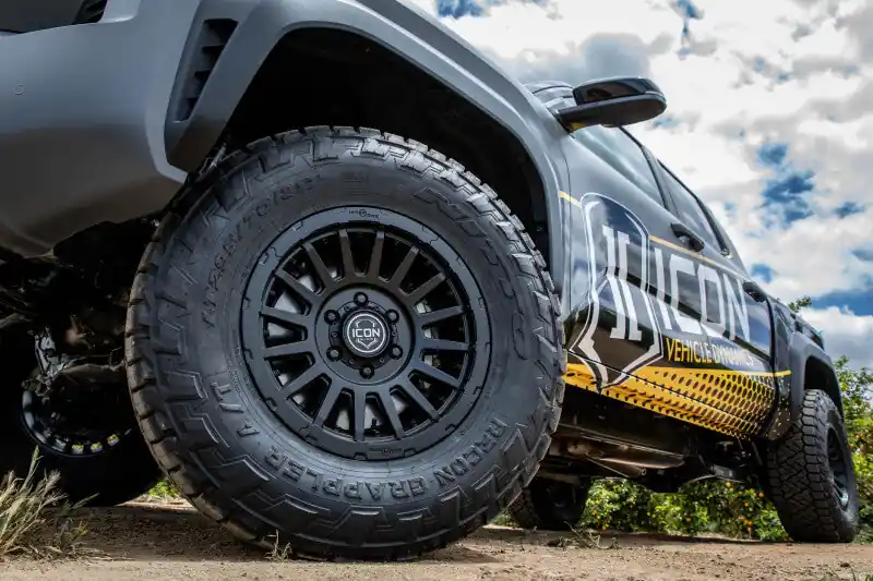 ICON Recon Pro 17x8.5 6 x 5.5 25mm Offset 5.75in BS Satin Black Wheel Weekend Sale