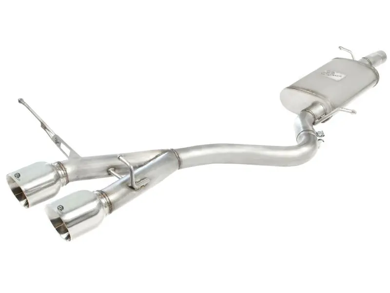 aFe MACHForce XP 2-1/2in SS-304 Cat-Back Exhausts w/ Polished Dual Tips 2008 VW Golf R32 V6-3.2L MKV Big Sale