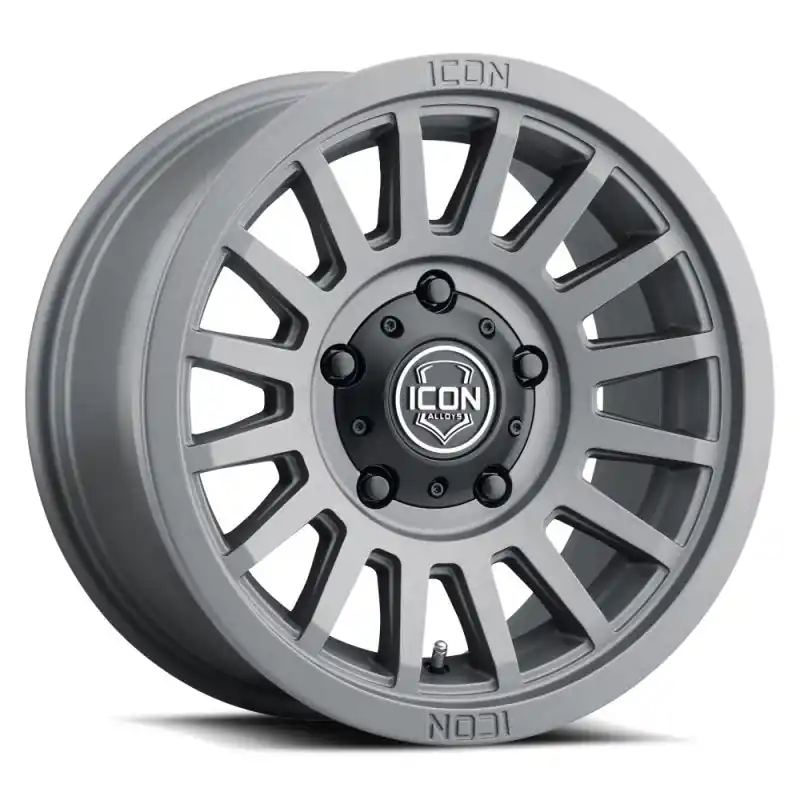 Premium ICON Recon SLX 18x9 6x135 BP 6mm Offset 5.25in BS 87.1mm Hub Bore Charcoal Wheel