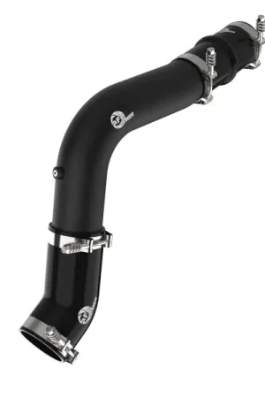 Cheap aFe 19-23 RAM Diesel L6-6.7L BladeRunner 3.5 IN Aluminum Hot Charge Pipe - Black