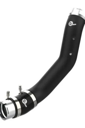 aFe 2024 GM Diesel Trucks V8 6.6L L5P BladeRunner 3.5in Aluminum Cold Charge Pipe - Black Flash Sale