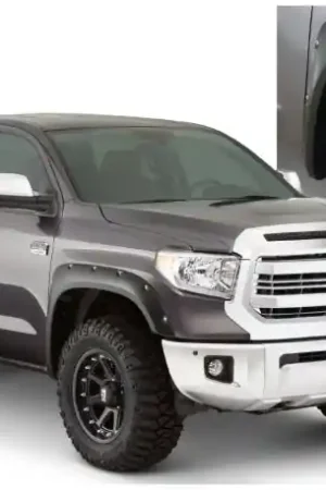 Bushwacker 16-18 Toyota Tundra Fleetside Pocket Style Flares 4pc 66.7/78.7/97.6in Bed - Super White Luxury