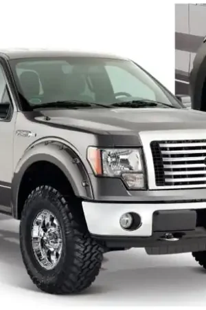 Bushwacker 09-14 Ford F-150 Styleside Pocket Style Flares 4pc 67.0/78.8/97.4in Bed - Black Same Day Shipping