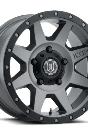 Clearance ICON Rebound 18x9 5x150 25mm Offset 6in BS 110.1mm Bore Titanium Wheel
