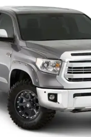 Popular Bushwacker 16-18 Toyota Tundra Fleetside Pocket Style Flares 4pc 66.7/78.7/97.6in Bed - Silver Sky