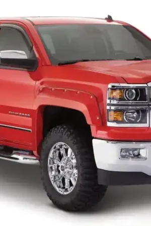 Discount Bushwacker 14-18 Chevy Silverado 1500 Fleetside Pocket Style Flares 4pc - Black