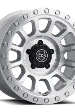 Get Yours ICON Hulse 17 X 8.5 6 X 135 6mm Offset 5in BS Silver Machined