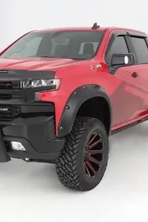 Top Rated Bushwacker 19-21 Chevrolet Silverado 1500 Pocket Style Flares 4pc - Black
