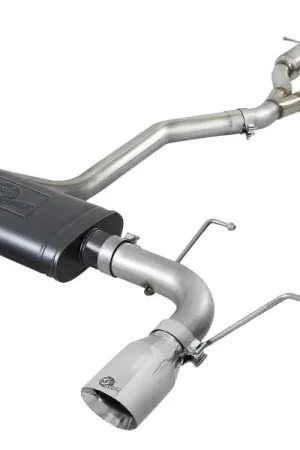 aFe Large Bore HD 3in 304 SS Cat-Back Exhaust w/ Polished Tips 14-19 Jeep Grand Cherokee V6-3.6L Instant Buy
