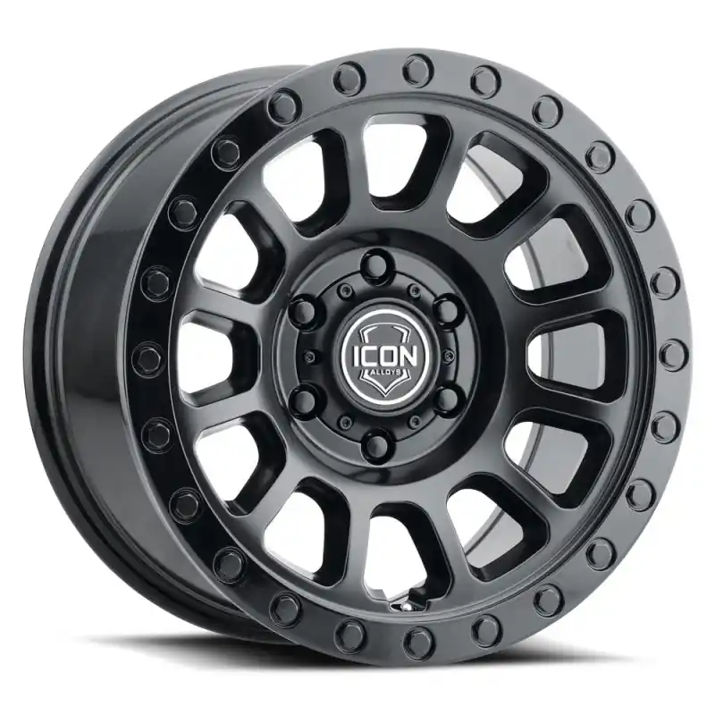 ICON Hulse 17 X 8.5 5 X 5 6mm Offset 4.5in BS Double Black In Demand