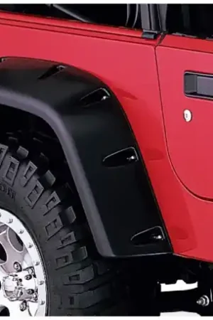 Same Day Shipping Bushwacker 97-06 Jeep TJ Max Pocket Style Flares 2pc - Black