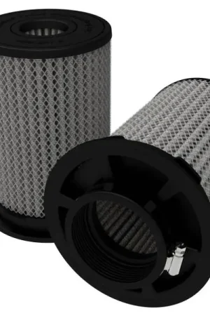 Free Shipping aFe MagnumFLOW Air Filters 3in F x 5-1/2in B x 5-1/4in T (Inverted) x 8in H - Pair