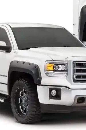 Bushwacker 16-18 GMC Sierra 1500 Pocket Style Flares 4pc - Black Crafted