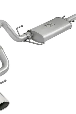 aFe Scorpion 2-1/2in Alum Steel Cat-Back Exhaust w/ Polished Tips 07-17 Toyota FJ Cruiser V6 4.0L Luxury