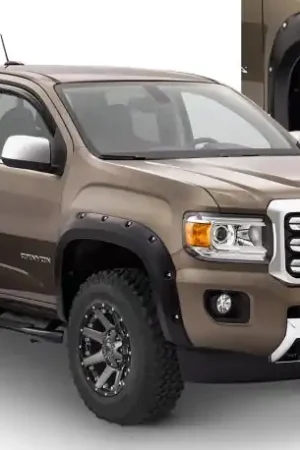 Bushwacker 15-18 GMC Canyon Pocket Style Flares 4pc 5ft Bed - Black Popular