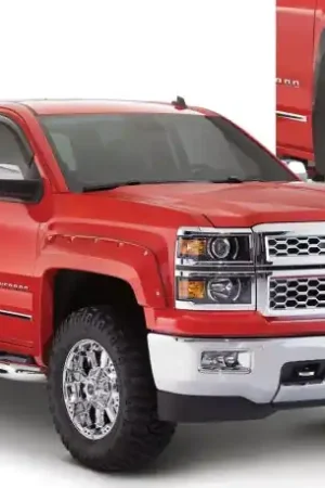 Certified Bushwacker 16-18 Chevy Silverado 1500 Fleetside Pocket Style Flares 4pc 69.3in Bed - Black