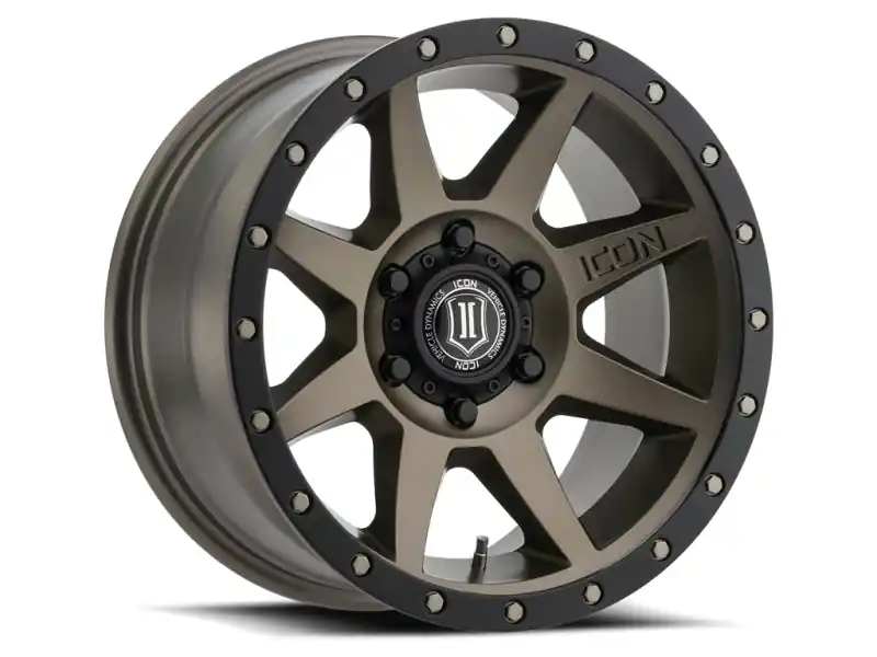 Top Pick ICON Rebound 18x9 5x5 -12mm Offset 4.5in BS 71.5mm Bore Bronze Wheel