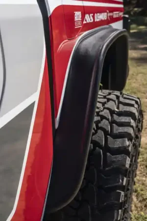 Fan Favorite Bushwacker 20-24 Jeep Gladiator Flat Style Flares Rear 2pc - Black