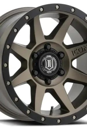 High Quality ICON Rebound 17x8.5 5x5 -6mm Offset 4.5in BS 71.5mm Bore Bronze Wheel