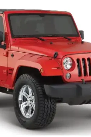 Bushwacker 07-18 Jeep Wrangler Pocket Style Flares 2pc Fits 2-Door Sport Utility Only - Black Hot Picks