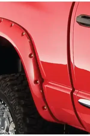 Bushwacker 02-08 Dodge Ram 1500 Fleetside Pocket Style Flares 2pc 75.9/76.3/97.9in Bed - Black Exclusive