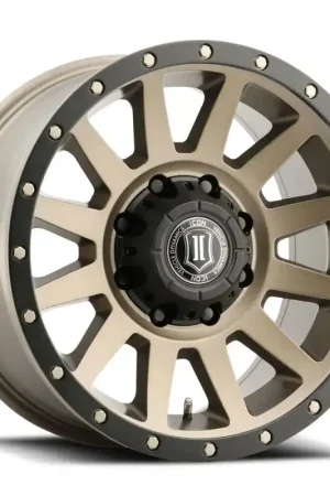 ICON Compression 18x9 8x6.5 12mm Offset 5.5in BS Bronze Wheel Popular