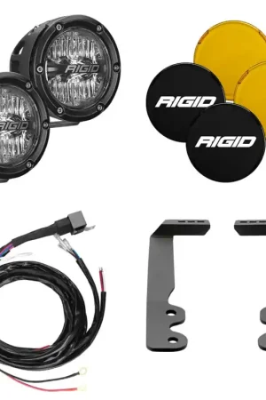 Rigid Industries 2022+ Toyota Tundra 4in. 360-Series A-Pillar Lighting Kit Direct From Factory
